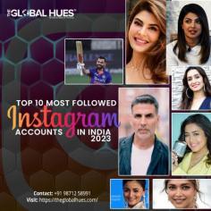 The Global Hues presents the top 10 most followed Instagram accounts in India 2023. From Bollywood stars to influencers, discover who's ruling the Instagram game in India!
https://theglobalhues.com/top-10-most-followed-instagram-accounts-in-india-2023/