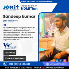 NDMIT, the pinnacle of digital marketing education. Elevate your skills and career with our comprehensive programs. Led by industry experts, we blend cutting-edge strategies with hands-on experience. Join NDMIT for unparalleled insights, fostering innovation in the dynamic world of digital marketing. From SEO mastery to social media dominance, we sculpt digital leaders. Unleash your potential, dive into real-world campaigns, and emerge ready for the evolving digital landscape. NDMIT, where excellence meets expertise, defining the future of digital marketing education. Your journey to success starts here