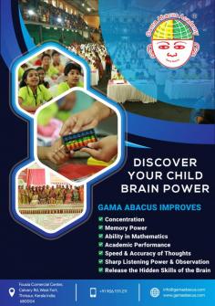 The Art and Science of Abacus Training
At the heart of Gama Abacus's methodology is the ancient tool of the abacus, a device that has stood the test of time in cultivating mathematical prowess. The abacus is not merely a counting tool; it is a gateway to a world of mental arithmetic where children develop the ability to perform complex calculations with remarkable speed and accuracy. Fousia comercial center,  Calvary Rd, West Fort, Thrissur, Kerala, 680004
