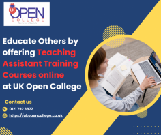 Empowerment begins with education, and you can be a catalyst for change as a qualified teaching assistant. UK Open College Teaching Assistant Training Courses Online offer you the opportunity to make a difference in the lives of students. Our comprehensive programs cover essential topics, including educational theories, assessment techniques, and classroom strategies. By enrolling in our online courses, you'll gain a solid foundation in teaching support and inclusive education. Embrace the flexibility of online learning, allowing you to enhance your skills while honoring your commitments. Upon completion, you'll possess the expertise and confidence to support teachers and inspire young minds. Start your journey today and empower others with the gift of quality education.






