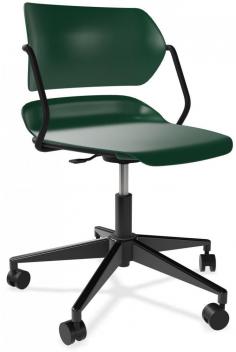 Enhance your office aesthetics with the dark green armless desk chair from PS Furniture, combining stylish style with comfort for a productive work environment.
