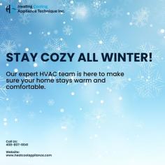 Prepare your home for the  chilly seasons with our full guide to heater inspection and repair in the winter. Learn how to maintain peak heating efficiency, identify possible issues, and make timely repairs to keep your living space warm and comfortable.
Don't be caught off guard by the cold; arm yourself with the knowledge to keep your home warm and cozy all winter.
 Read More Info -: https://www.heatcoolappliance.com/blog/Winter-Heater-Inspection
