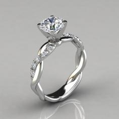 Forever Moissanite's expertly crafted twist round cut Moissanite engagement ring is brilliant and beautiful. It is perfect for couples.Do visit their website today!