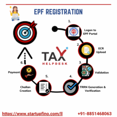"Effortlessly register for EPF (Employee Provident Fund) with StartupFino's expert guidance. Simplified procedures ensure seamless compliance for your business' employee welfare."