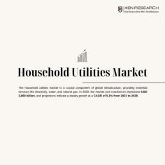 Beyond Basics: Evolution in the Household Utilities Market- The household utilities sector stands as a cornerstone of global infrastructure, providing indispensable services worldwide. Valued at USD 3,600 billion in 2020, the sector is poised for steady growth, projecting a CAGR of 5.1% from 2021 to 2028. This comprehensive Household Utilities Market Analysis delves into the intricacies of the industry's dynamics and trends.