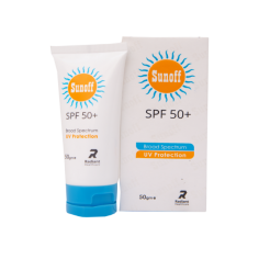 Experience superior sun protection with Sunoff SPF 50 Sunblock. This 50g marvel shields your skin from harmful UV rays, offering broad-spectrum coverage. Its lightweight formula ensures a non-greasy feel, making it an ideal daily companion. Defend your skin and enjoy the outdoors confidently with Sunoff SPF 50 Sunblock.
https://sunblock.pk/brands-sunblocks/sunoff-spf-50-sunblock-50gm/