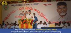 In a pioneering move towards inclusive governance, the Janmabhoomi program in Andhra Pradesh, spearheaded by the visionary leadership of Former Chief Minister Nara Chandrababu Naidu, introduced three transformative objectives - 'Prajala Vaddaku Palana' (PVP), 'Shramadanam,' and 'Micro-Level Planning.
For more information: https://prakasamtdp.com/