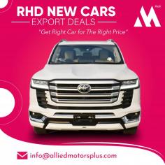 Right Hand Drive Car Trader

Select from the exclusive ranges of superior right hand cars in Dubai. Browse our website and have your dream vehicle delivered to your door step at the best deals. Send us an email at info@alliedmotorsplus.com for more details.