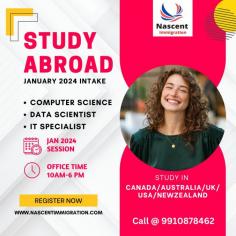  Canadian Student Visa is the first preferable choice of almost all the Indian Students for Higher Studies but there are so many other options are also available these days. We are working as a Study Abroad Consultants and helping Students to get the admissions in Canada, Australia, New Zealand, Ireland, USA & UK. https://nascentimmigration.com/