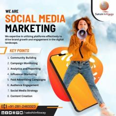 Stand out in the crowded digital space with Sakshi Infoway's social media prowess! We don't just market; we create experiences. Let's make your brand unforgettable.
Call: +91-281-2463323
E-mail: info@sakshiinfoway.com
#SocialMediaMarketing #DigitalMarketing #SocialMediaManagement #OnlineMarketing #SocialMediaPromotion #SocialMediaExperts #SocialMediaCampaigns #DigitalPresence #BrandEngagement #sakshiinfoway