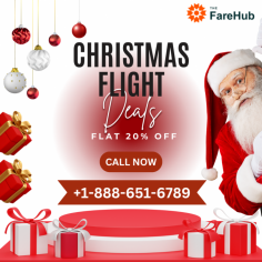 Christmas is a festival for travel!

This Christmas, all of your daydreams are coming true — and that means you're getting ready to fill up your camera roll with upcoming vacation pics.

Get a FLAT 20% OFF on domestic and international flights.

Grab this offer and make traveling your new Christmas tradition with The FareHub.

HO HO HO MERRY CHRISTMAS!

https://www.thefarehub.com/