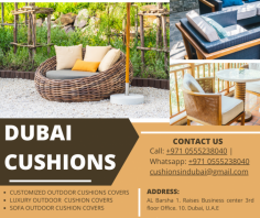 Outdoor cushion covers serve as the first line of defense against the harsh elements that outdoor furniture often faces. <a href="https://dubaicushions.com/outdoor-cushion-covers-in-dubai/">Dubai cushions</a>