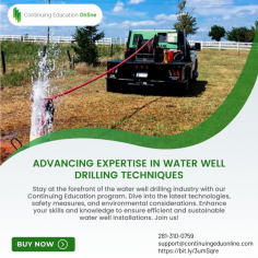 Elevate your water well drilling skills with our Continuing Education program. Explore cutting-edge techniques for sustainable installations and stay ahead in the industry.
