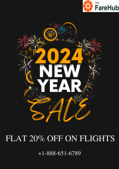 Get a flat 20% OFF on both domestic and international flights with The FareHub. Call 1-888-651-6789. 
