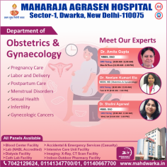 At the Maharaja Agrasen Multispecialty Hospital in Dwarka, you may find the best doctors in orthopedics, neurology, cardiology, gynecology, dermatology, etc.
