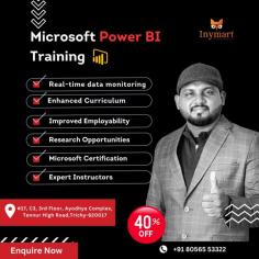 At Inymart, our Power BI training in Trichy is designed to provide participants with a comprehensive understanding of Microsoft's Analysing and Visualizing Data with Power BI.