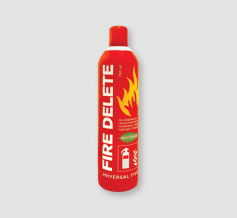 Did you know that 99% of all fires can be stopped if reaction comes in first three minutes after the outbreak of fire? Fire Delete fire extinguishing spray is an ideal tool for this purpose. In an aluminium bottle of hairspray size is compressed one of the strongest extinguishing agents of a modern world. By easy pointing of stream to the root of fire, Fire Delete just – deletes the fire. It cannot be easier. Fire Delete is so easy to activate and use, that even child, very old persons and disabled persons can use it. And just they are the most vulnerable in case of fire.