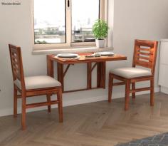Buy Benz Wall Mount 2 Seater Foldable Dining Set (Honey Finish) Online at 33% OFF from Wooden Street. Explore our wide range of 2 Seater Dining Table Sets Online in India at best prices.