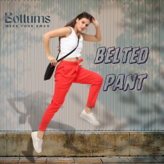 Stay on trend with our must-have belted pants from the latest brand bottums lineup