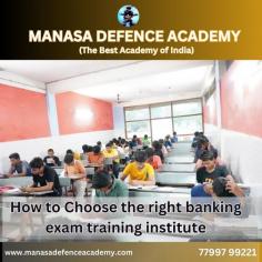 Are you preparing for banking exams and seeking the right training institute? Look no further than MANASA DEFENCE ACADEMY! With years of experience and a proven track record, we provide the best and comprehensive training to students aspiring to crack banking exams.We cover aspects such as faculty expertise, study materials, infrastructure, success rate, and student testimonials. Our aim is to guide you towards making an informed decision that aligns with your career goals.#trending #viral
banking exam training, choosing the right institute, best banking exam coaching, tips for banking exams