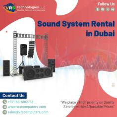 Sound System Rental Dubai, Whether you are hosting a ceremony or a birthday party, a sound system is necessary. Without a proper sound system, the whole show becomes a flop. For more info about Sound System Rental Dubai Contact VRS Technologies at 0555182748. Visit https://www.vrscomputers.com/computer-rentals/sound-system-rental-in-dubai/