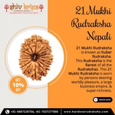 The 21 Mukhi Rudraksha from Nepal is a rare and potent spiritual bead, revered in Hinduism. Its twenty-one natural facets are believed to embody the blessings of Lord Kuber, the deity of wealth. Wearing this sacred bead is thought to attract prosperity, abundance, and divine blessings into one's life.

Visit here: https://www.haridwarrudraksha.com






