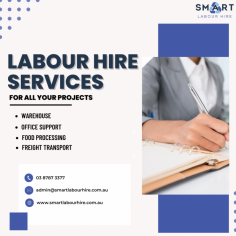 Our exceptional team comprises seasoned professionals with extensive experience in recruitment across various sectors, including Manufacturing, Waste Industry, Food Processing, Warehousing, Freight and Transport, as well as Administration and Office support. 

Contact Now: https://smartlabourhire.com.au/