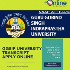 Online Transcript is a Team of Professionals who helps Students for applying their Transcripts, Duplicate Marksheets, Duplicate Degree Certificate ( Incase of lost or damaged) directly from their Universities, Boards or Colleges on their behalf. Online Transcript is focusing on the issuance of Academic Transcripts and making sure that the same gets delivered safely & quickly to the applicant or at desired location. https://onlinetranscripts.org/transcript/guru-gobind-singh-indraprastha-university/