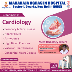 The best cardiac hospital in Dwarka, Delhi, is Maharaja Agrasen Hospital, where doctors and nurses are experts in treating and identifying heart and lung conditions.
