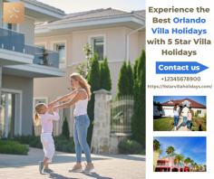 Experience the ultimate luxury and comfort with 5 Star Villa Holidays' Orlando Villa Holidays. Explore world-class accommodations, stunning pools, and unmatched amenities for an unforgettable vacation in Orlando. Book your dream getaway now!