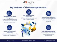 Take a look at the comprehensive guide on key features of fleet management applications. Our custom mobile app development service offers solutions for your specific requirements, from real-time tracking to predictive maintenance.
