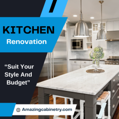  Create Your Dream Kitchen Area


Our experts help to you navigate a kitchen remodeling timeline, ensuring a smoother experience. Get back to your daily routine faster for managing a kitchen remodel without the hassle. Send us an email at info@amazingcabinetry.com for more details.