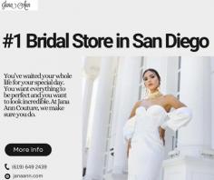 Immerse yourself in bridal bliss at Jana Ann Couture Bridal, one of the finest bridal stores in San Diego. From stunning gowns to personalized service, our boutique ensures every bride finds the perfect dress for their special day.

https://janaann.com/