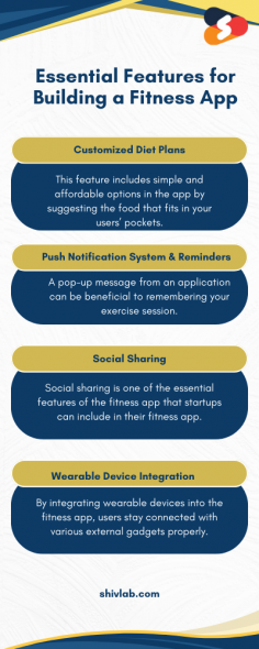 If you want to create a successful fitness app, then discover this infographic. Our graphic representation covers essential features for creating a fitness app. Once you have an idea about advanced features, then you can hire a top-notch fitness app development agency to implement these advanced features in your fitness app. 
