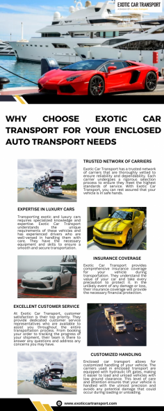Let us help you explore enclosed car transport, its benefits, pricing, and why you should choose a reputable company like Exotic Car Transport for all your enclosed car shipping needs.