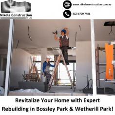 Unlock a transformational journey with Nikola Construction! Explore our rebuilding expertise in Bossley Park and Wetherill Park. From damaged portions to a dream home, we redefine spaces with precision and care. Your vision, our craftsmanship – let's rebuild together! Discover more at 