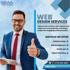 Your brand, our expertise! GMA Technology's web design services are tailored to bring your vision to life. 