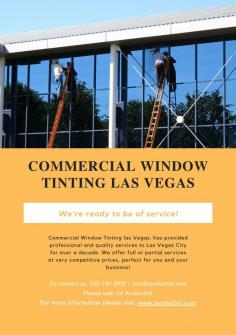 Commercial Window Tinting in Las Vegas provides a sophisticated solution for improving the appearance and functionality of commercial spaces throughout the vibrant city. Our expert services are tailored to businesses looking for both of style, energy efficiency, and privacy for their windows.
https://www.avalostint.com/commercial-window-tinting