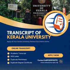 Online Transcript is a Team of Professionals who helps Students for applying their Transcripts, Duplicate Marksheets, Duplicate Degree Certificate ( Incase of lost or damaged) directly from their Universities, Boards or Colleges on their behalf. Online Transcript is focusing on the issuance of Academic Transcripts and making sure that the same gets delivered safely & quickly to the applicant or at desired location.  https://onlinetranscripts.org/