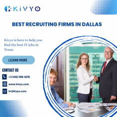 Kivyo is one of the best recruiting firms in Dallas. If you're struggling to find a great job and looking for the top staffing agencies, consider Kivyo Employment Agencies. We're known for helping people like you find excellent job opportunities. So, if you have skills and talents and are searching for staffing agencies in Dallas, definitely check out Kivyo.