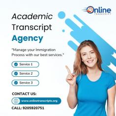Online Transcript is a Team of Professionals who helps Students for applying their Transcripts, Duplicate Marksheets, Duplicate Degree Certificate ( Incase of lost or damaged) directly from their Universities, Boards or Colleges on their behalf. Online Transcript is focusing on the issuance of Academic Transcripts and making sure that the same gets delivered safely & quickly to the applicant or at desired location.  https://onlinetranscripts.org/transcript/baba-mastnath-university/
