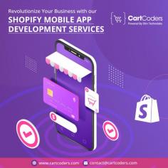 CartCoders is a leading Shopify mobile app development company. Our expert team specializes in delivering cutting-edge Shopify mobile app development services tailored to enhance your business capabilities. Trust us to elevate your business to new heights through our seamless and customized Shopify mobile app development services.