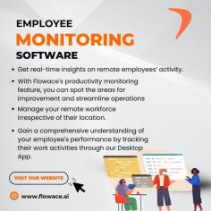 Flowace offers advanced software for monitoring employees, designed to improve productivity and simplify management. Its easy-to-use interface allows employers to track work progress, measure productivity levels, and analyze time usage effectively. The software provides insights into employee activities while respecting privacy, ensuring a balance between accountability and trust. With features like real-time monitoring, task management, and customizable reports, Flowace enables businesses to optimize workflows and create a more productive work environment.






