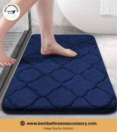 OLANLYMemoryFoamBathMat Best Bathroom Accessory