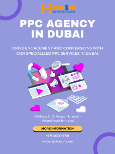 Habibi Soft is a leading PPC Agency in Dubai, UAE. Habibi is a reliable and experienced PPC company in Dubai, UAE, and I highly recommend Habibi Soft. They have a proven track record of success and are committed to helping their clients achieve their online marketing goals.
PPC can be a very effective way to grow your business, but it is important to work with a qualified PPC specialist to ensure that your campaigns are successful.	
PPC services can help you create, manage, and optimize your PPC campaigns. A PPC specialist will help you with the following:
1. Keyword research to identify the right keywords to target
2. Ad creation to write compelling ads that will attract clicks
3. Landing page optimization to ensure that your landing pages are designed to convert visitors into leads or customers
4. Bid management to set the right bids for your ads
5. Campaign tracking to measure the results of your campaigns
 Benefits of using PPC services:
1. Increased website traffic
2. More leads and sales
3. Improved brand awareness
4. A higher ROI on your marketing investments
