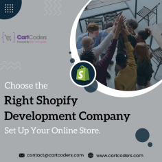 Want to boost your online presence with a custom Shopify store? look no further than CartCoders. Here we offer top-notch Shopify store setup services. Our certified Shopify developers create scalable, secure and feature-rich custom Shopify stores. Also, our team ensure seamless integration of payment methods. Being a leading Shopify store setup company, we are committed to delivering timely delivery and ongoing support. Contact us today to create a customized Shopify store. 
