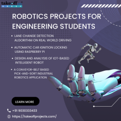 Are you a Final year student? Looking for Robotics Projects for Engineering  Students? Then I have a Suggestion for you, Takeoff Edu Group give a number of project for Final year Students. Here we furnish a best Ideas for Students based Projects.
As a Engineering Students, Interesting in Robotics projects, That Takeoff Edu Group gives you best Robotics Projects for Students to improve your knowledge and Technical ability.
