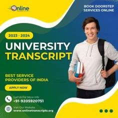 Online Transcript is a Team of Professionals who helps Students for applying their Transcripts, Duplicate Marksheets, Duplicate Degree Certificate ( Incase of lost or damaged) directly from their Universities, Boards or Colleges on their behalf. Online Transcript is focusing on the issuance of Academic Transcripts and making sure that the same gets delivered safely & quickly to the applicant or at desired location.  https://onlinetranscripts.org/