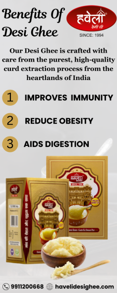 Discover the authentic taste of Haveli Desi Ghee. your one-stop destination for buying Shudh Desi Ghee, Pure Desi Ghee, and Desi Ghee online. Make your dishes with gaon ka pakka ghee, ensuring the best quality at your fingertips. Contact Haveli Desi Ghee for tradition, convenience, and excellence in every jar. Buy Desi Ghee online now and savor the richness of genuine flavor.