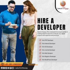 Need a skilled developer to bring your digital vision to life? Look no further! Sakshi Infoway offers top-notch developer hiring services tailored to your project needs. Let's build something incredible together!
Call: +91-281-2463323
E-mail: info@sakshiinfoway.com
#HireADeveloper #DeveloperForHire #TechTalent #CodeWizard #DigitalGenius #CodingExpert #DevelopmentTeam #TechSolutions #ProgrammingWhiz #TechHiring #DigitalDevelopment #DeveloperSkills #CodeCrafters #TechTeam #SakshiInfoway